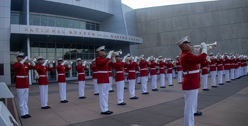 “The Commandant’s Own”, U.S. Marine Drum and Bugle Corps, had the distinguished honor of performing at the National Museum of the Marine Corps