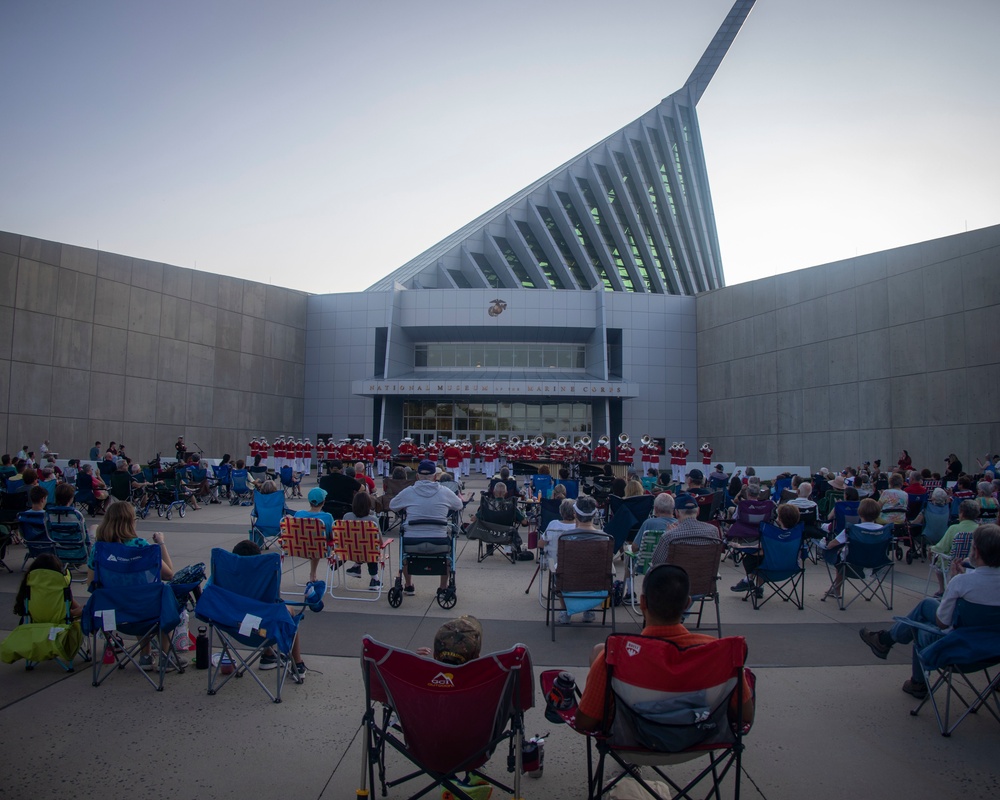 “The Commandant’s Own”, U.S. Marine Drum and Bugle Corps, had the distinguished honor of performing at the National Museum of the Marine Corps