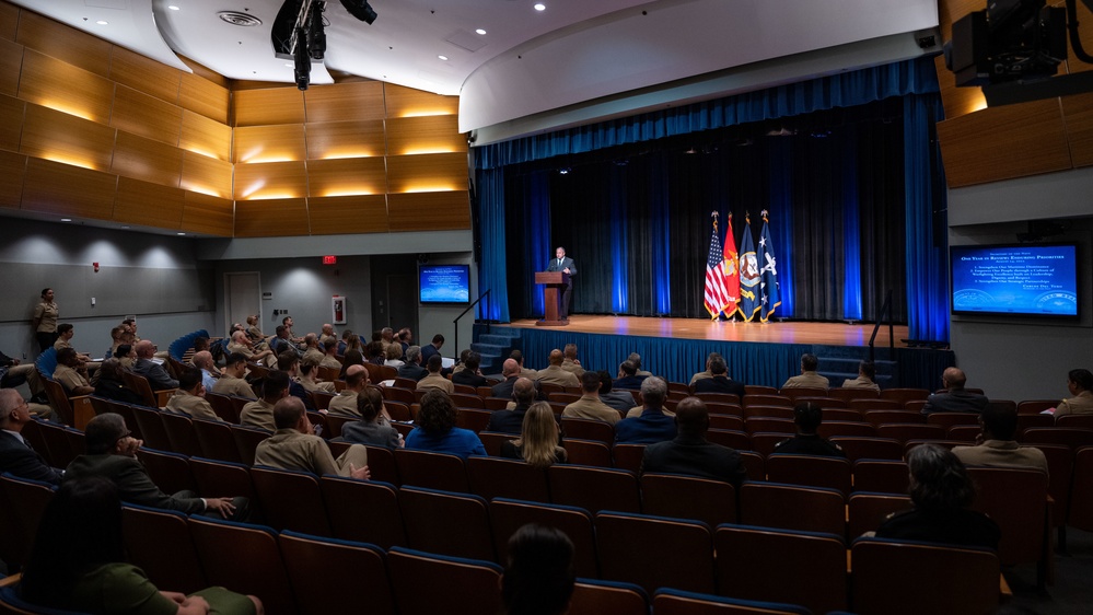 SECNAV conducts Department of the Navy year-in-review all-hands call