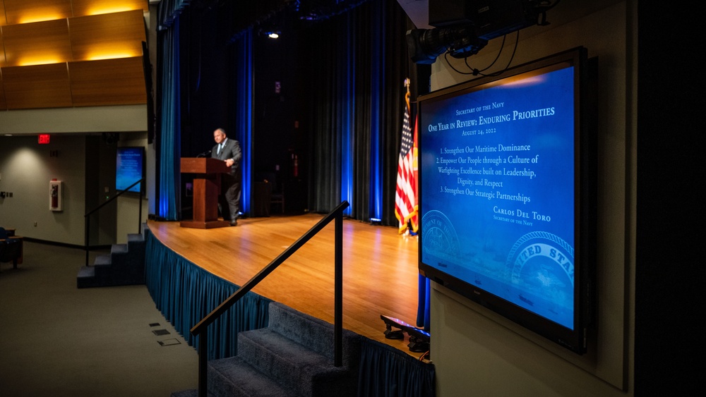 SECNAV conducts Department of the Navy year-in-review all-hands call