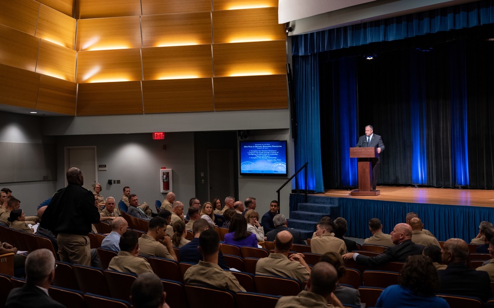 SECNAV conducts Department of the Navy year-in-review all-hands call