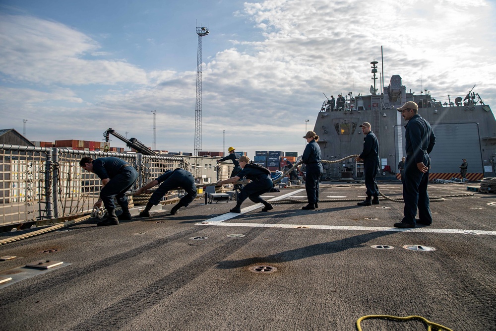 USS Sioux City Arrives in Fredericia Denmark