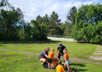 Fort McCoy archaeology team shares knowledge with youth during July 2022 South Post dig