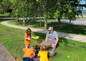 Fort McCoy archaeology team shares knowledge with youth during July 2022 South Post dig