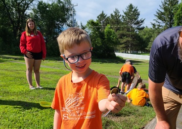 Fort McCoy archaeology team shares knowledge with youth during July 2022 South Post dig