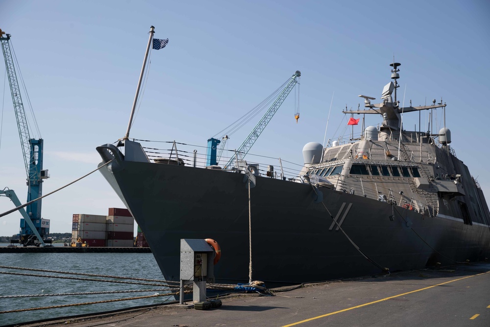 USS Sioux City Pierside in Fredericia Denmark For Scheduled PMAV