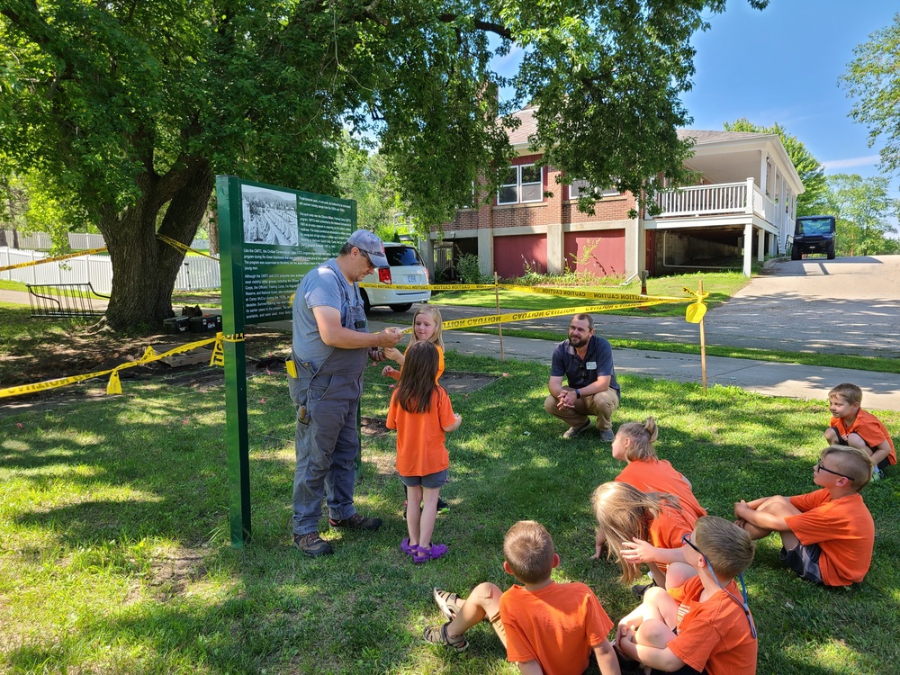 Fort McCoy archaeology team shares knowledge with youth during July 2022 South Post dig