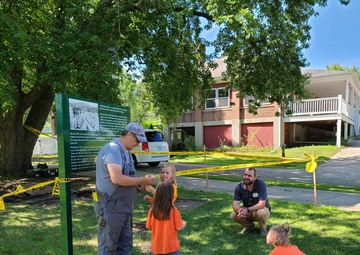 Fort McCoy archaeology team shares knowledge with youth during July 2022 South Post dig