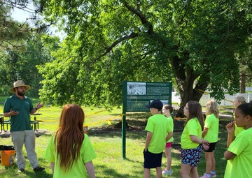 Fort McCoy archaeology team shares knowledge with youth during July 2022 South Post dig
