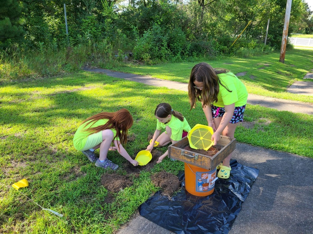 Fort McCoy archaeology team shares knowledge with youth during July 2022 South Post dig