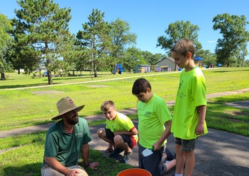 Fort McCoy archaeology team shares knowledge with youth during July 2022 South Post dig