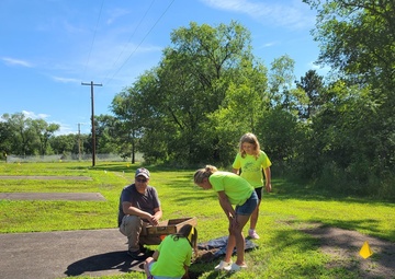 Fort McCoy archaeology team shares knowledge with youth during July 2022 South Post dig