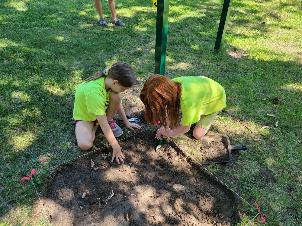 Fort McCoy archaeology team shares knowledge with youth during July 2022 South Post dig