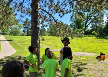 Fort McCoy archaeology team shares knowledge with youth during July 2022 South Post dig