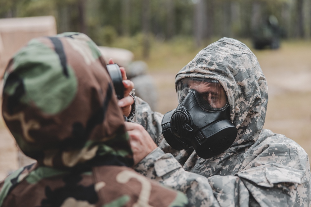 Combat Logistics Battalion 22 conducts simulated mass casualty chemical, biological, radiological, and nuclear training during its Marine Corps Combat Readiness Evaluation (Day 6)