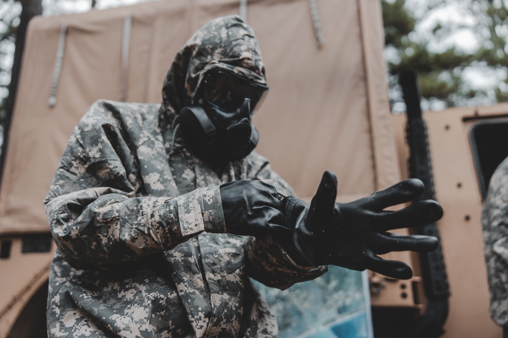 Combat Logistics Battalion 22 conducts simulated mass casualty chemical, biological, radiological, and nuclear training during its Marine Corps Combat Readiness Evaluation (Day 6)