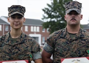 MCB Camp Lejeune PMO Marines recognized for saving Marine’s life