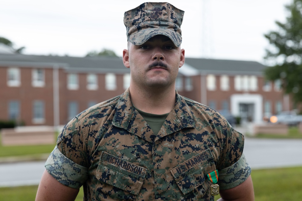 MCB Camp Lejeune PMO Marines recognized for saving a life