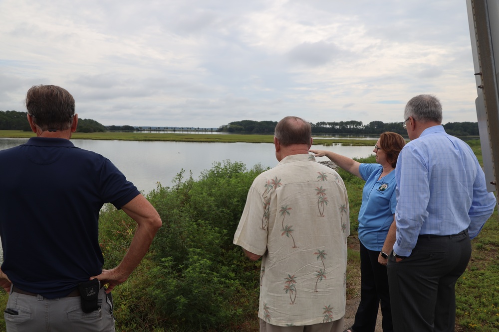 Parris Island's Environmental Division showcases depot's resiliency program with Hilton Head Officials
