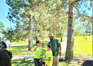 Fort McCoy archaeology team shares knowledge with youth during July 2022 South Post dig