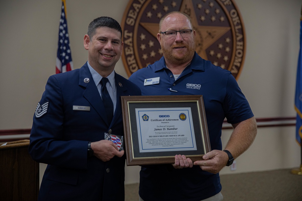 Oklahoma Guardsman recognized for drug abuse prevention work