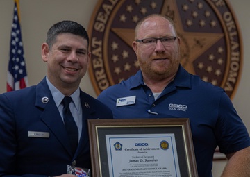 Oklahoma Guardsman recognized for drug abuse prevention work