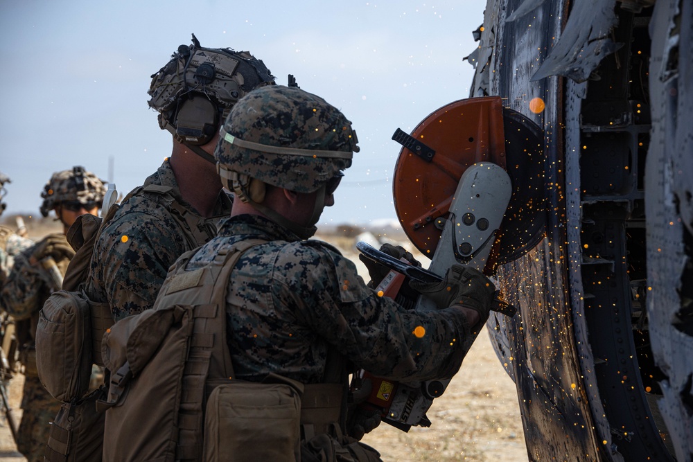 1st Bn., 4th Marines, Tactical Recovery of Aircraft and Personnel training exercise