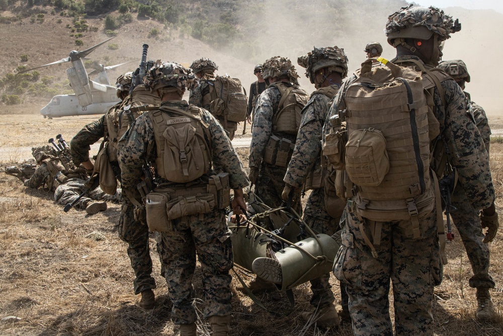 1st Bn., 4th Marines, Tactical Recovery of Aircraft and Personnel training exercise