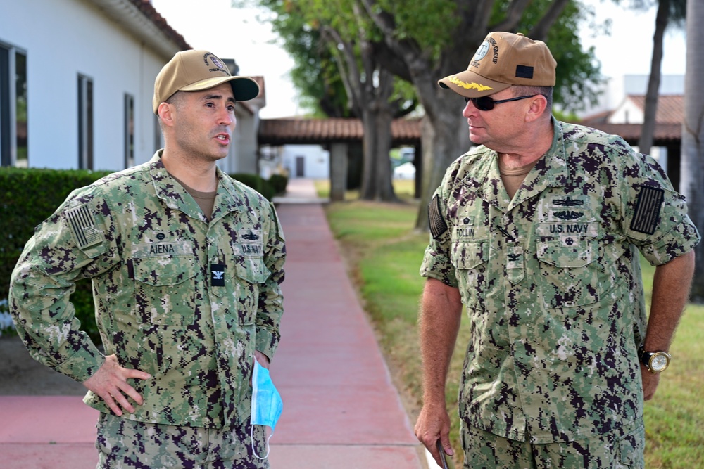 Commodore of Afloat Training Group Pacific Visits NSWC Corona