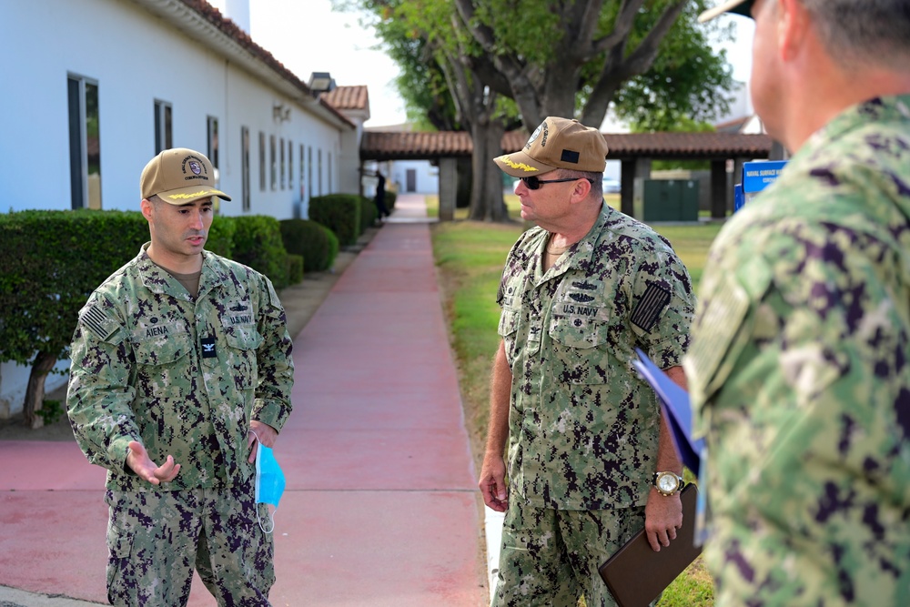 Commodore of Afloat Training Group Pacific Visits NSWC Corona