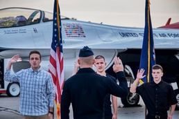 Thunderbird swears in twins and their best friend