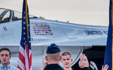 Thunderbird swears in twins and their best friend