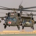 11th CAB medevac Black Hawk helicopters in-flight
