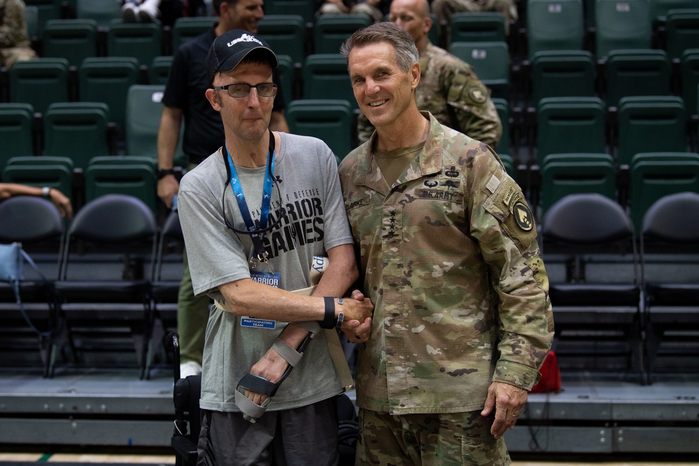 Warrior Games 2022: General Clarke visit