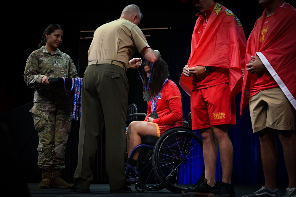 2022 DOD Warrior Games Team Marine Corps - Swimming Medal Ceremony