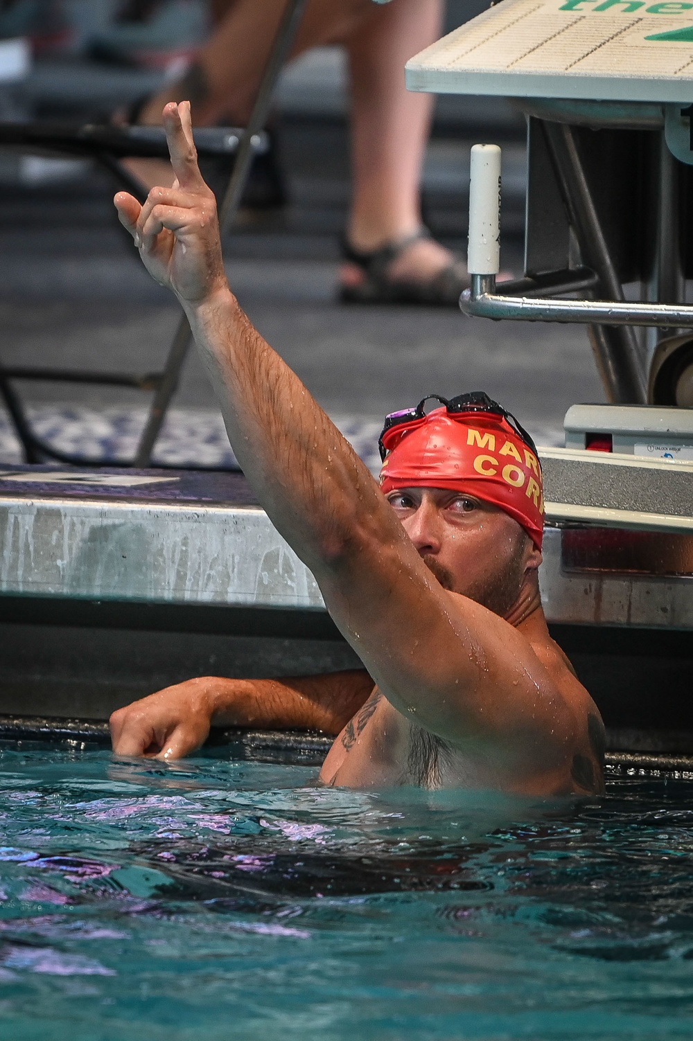 2022 DOD Warrior Games Team Marine Corps - Swimming