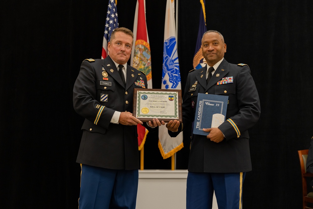 Florida National Guard’s Officer Candidate School Welcomes New Officers, Inducts Past Graduates into Hall of Fame