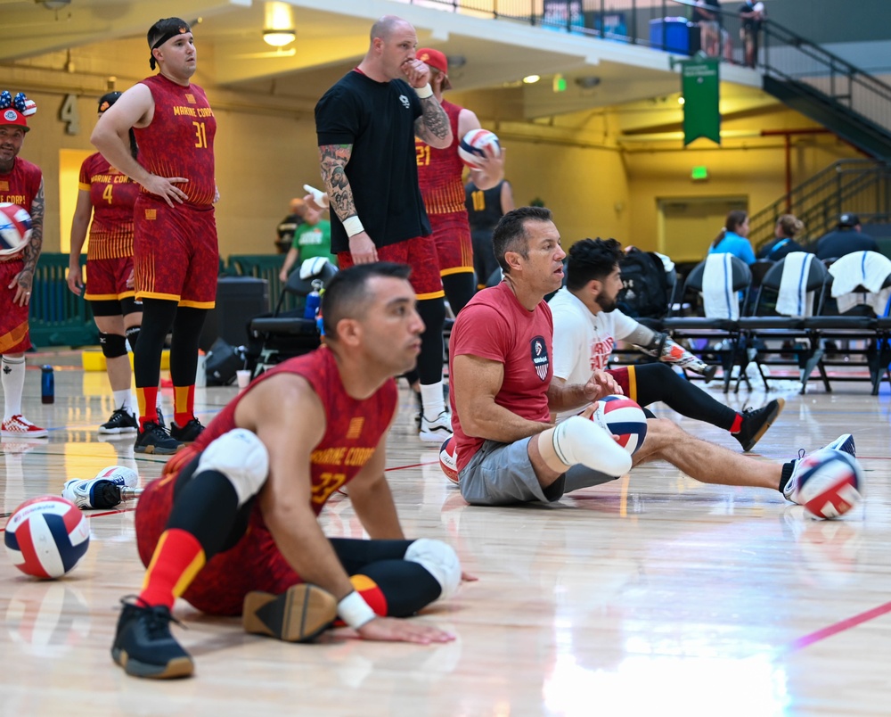 2022 DoD Warrior Games Team Marine Corps - Sitting Volleyball