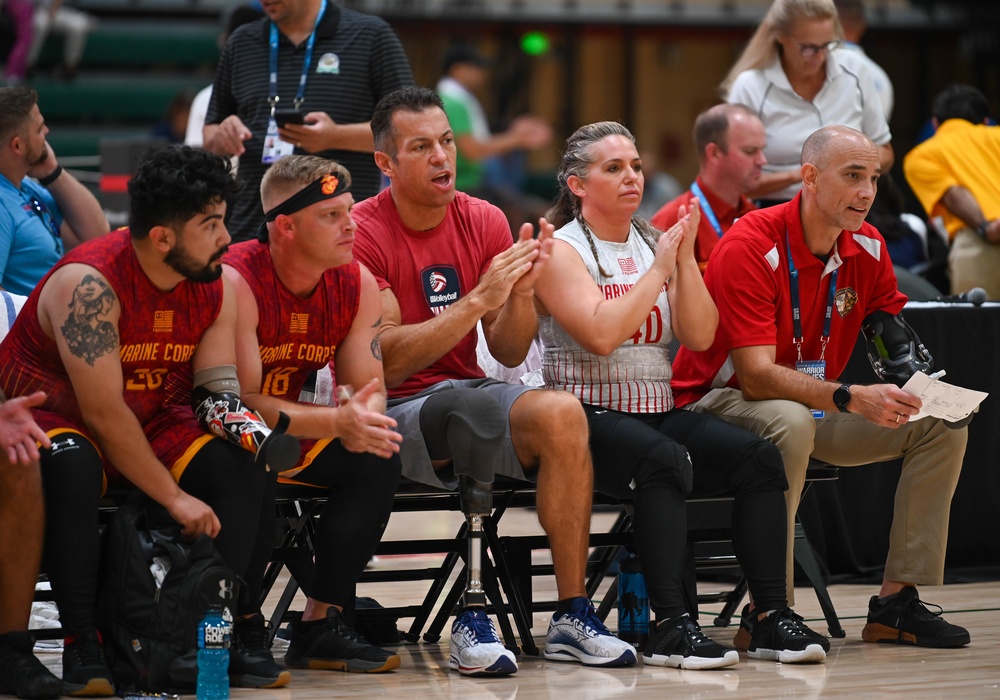 2022 DoD Warrior Games Team Marine Corps - Sitting Volleyball