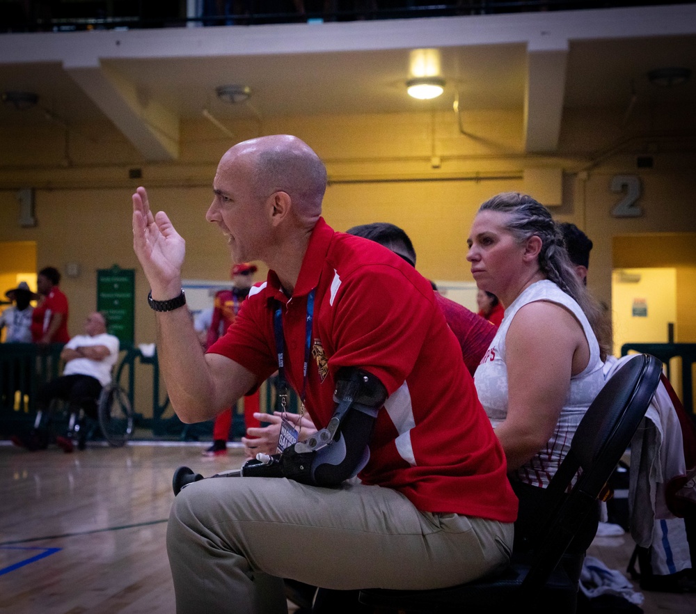 2022 DoD Warrior Games Team Marine Corps - Sitting Volleyball