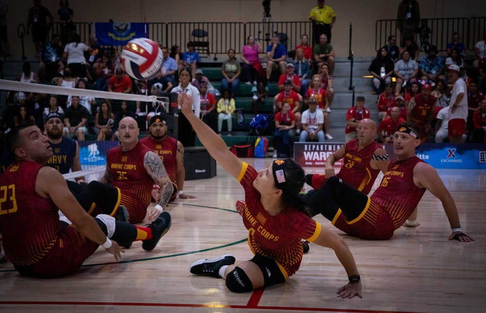 2022 DoD Warrior Games Team Marine Corps - Sitting Volleyball