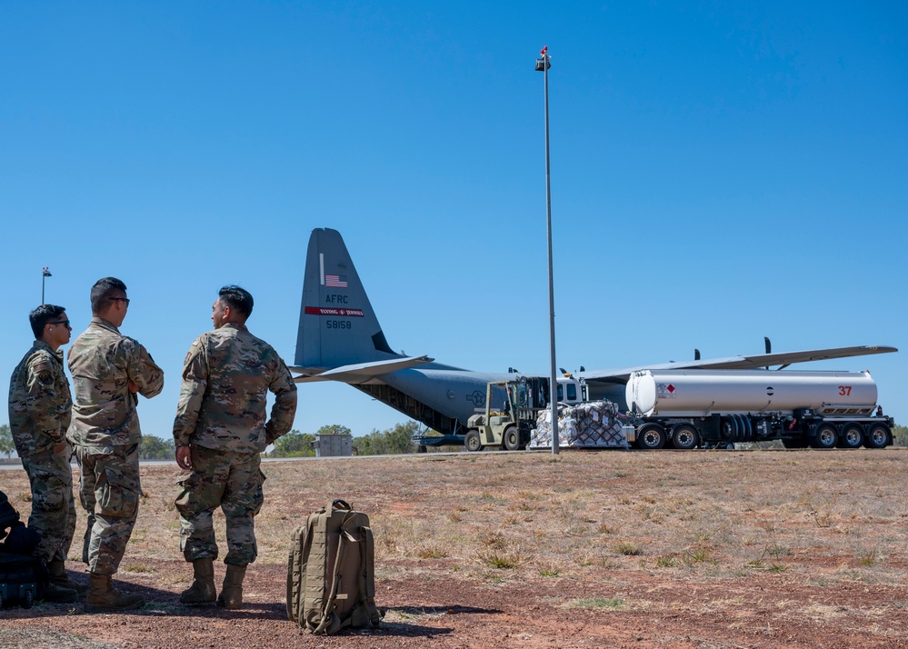 USAF C-130J provides airlift in Australia