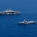 USS Tripoli and JS Ohnami Sail in Formation