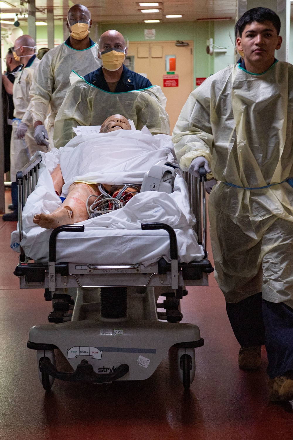 USNS Mercy Sailors Participate in Mass Casualty Drill