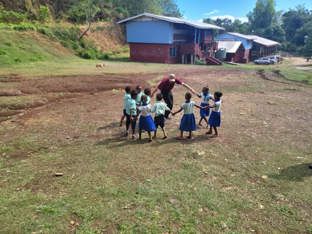 New Friends Play Games, Sing Songs in Honiara