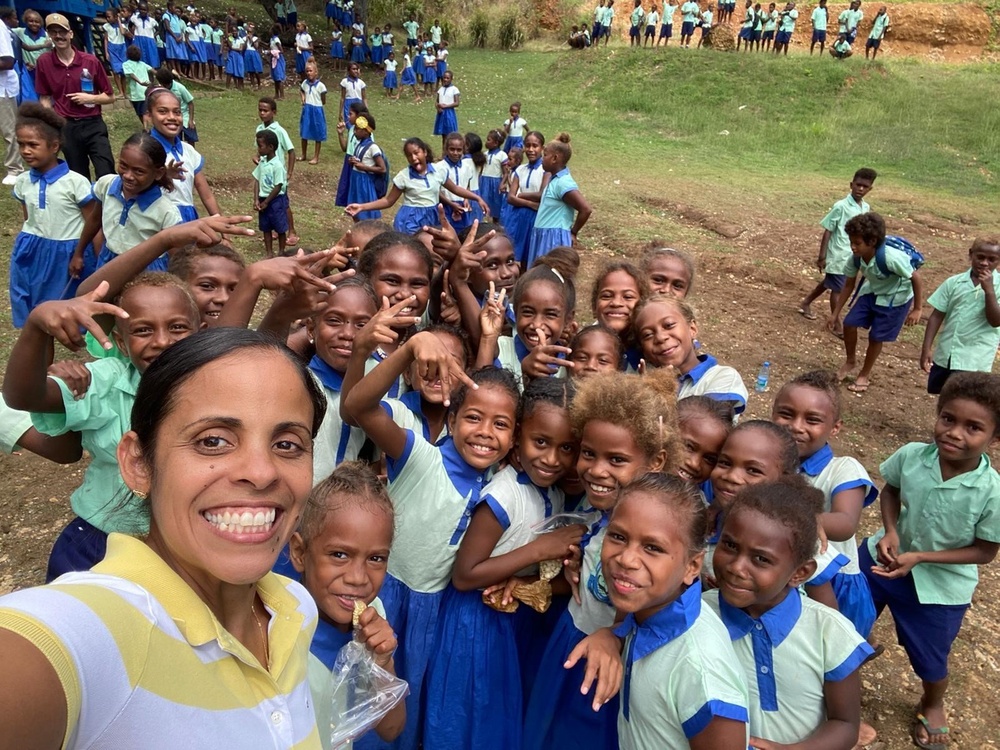 New Friends Play Games, Sing Songs in Honiara