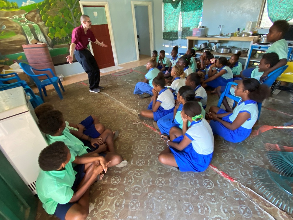 New Friends Play Games, Sing Songs in Honiara