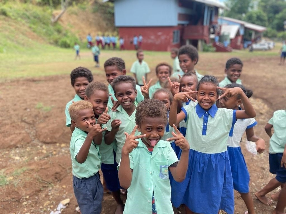 New Friends Play Games, Sing Songs in Honiara