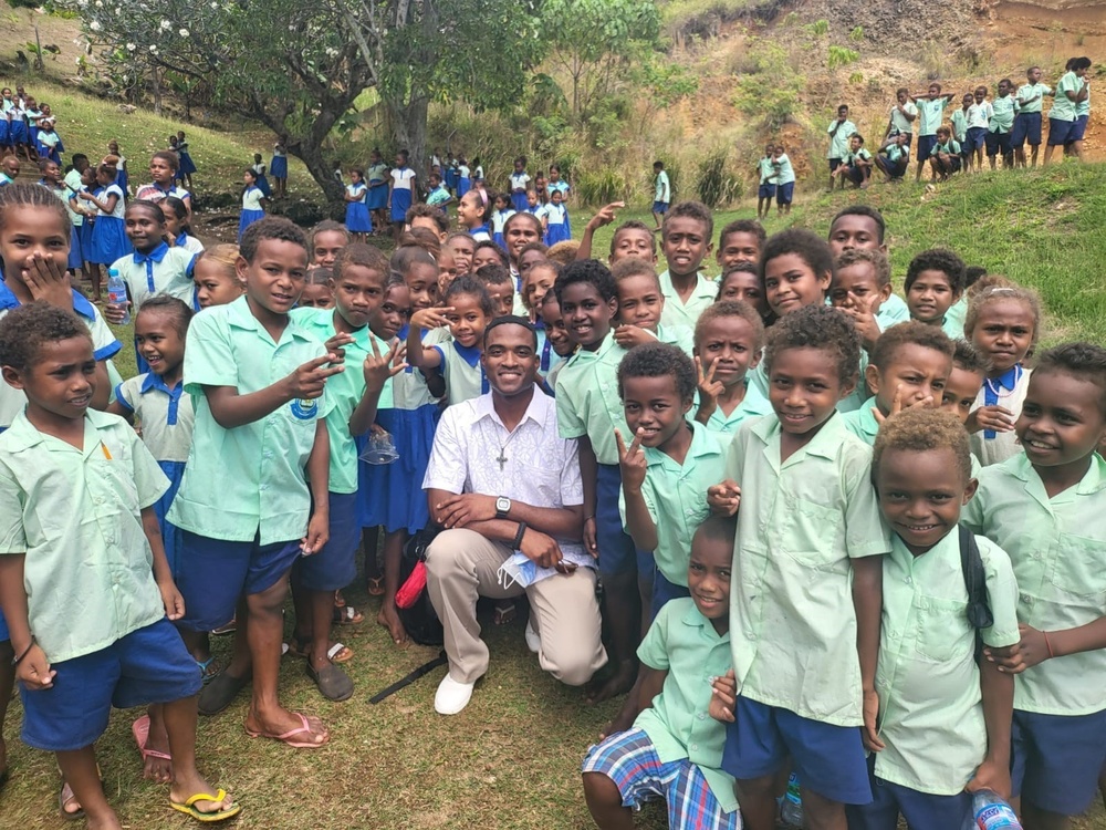 New Friends Play Games, Sing Songs in Honiara