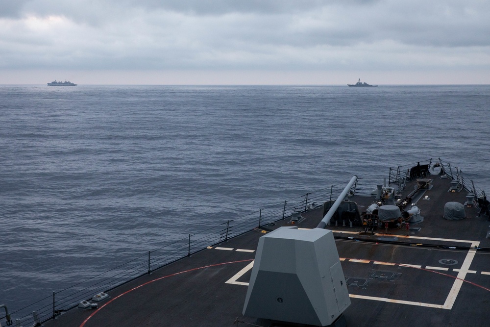 The USS Bainbridge is on a scheduled deployment in the U.S. Naval Forces Europe area of operations, employed by U.S. Sixth Fleet to defend U.S., Allied and Partner interests.